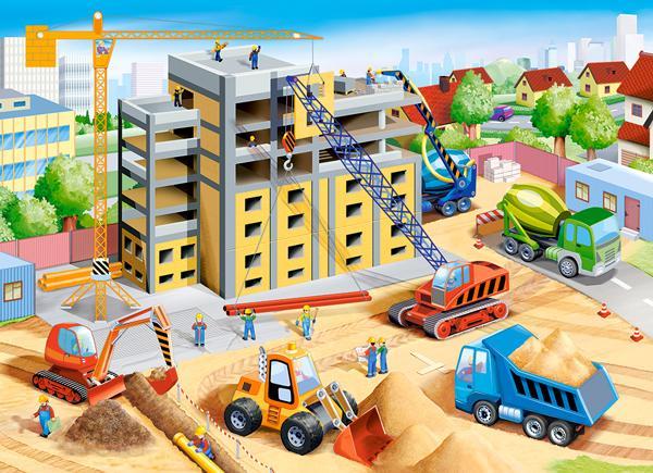 Пазли Castorland на 70 елементів (40 х 29 см) Великий будівельний майданчик
