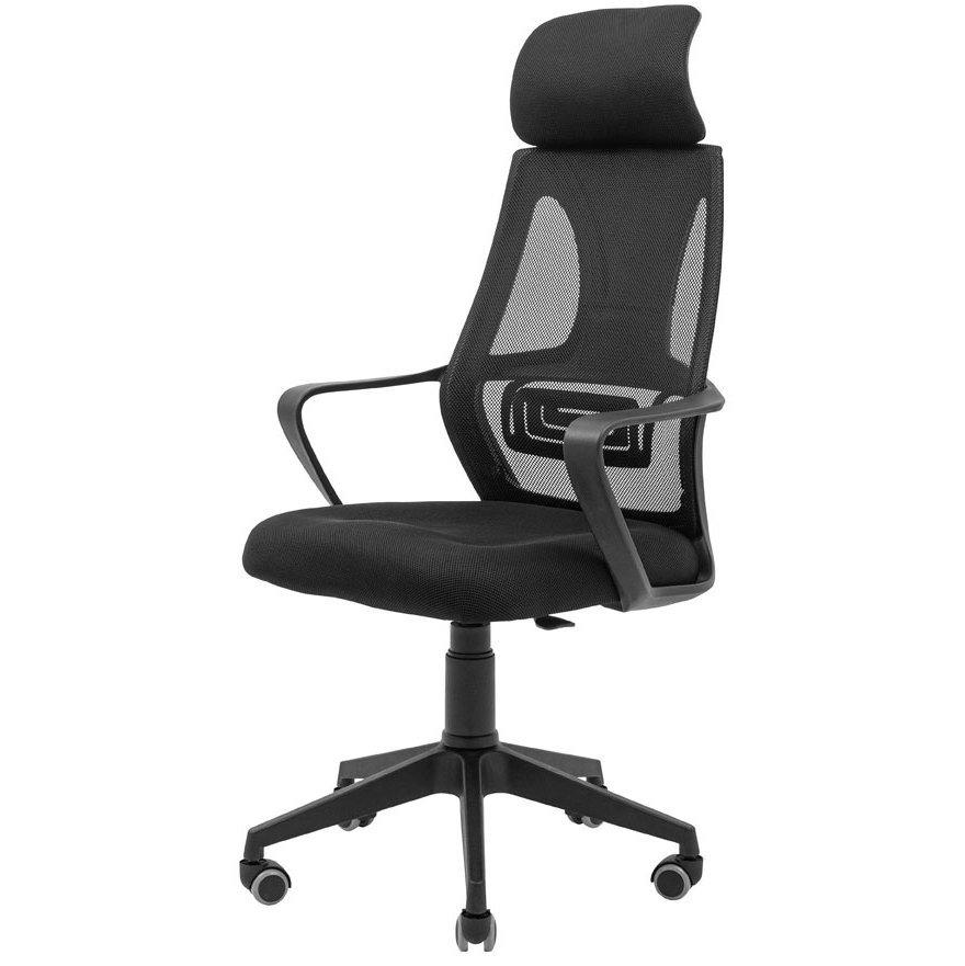 Сіткове офісне крісло з підлоговим сидіння чорне спинка чорна сітка Профі Profi Пластик Піастра Richman, фото 1