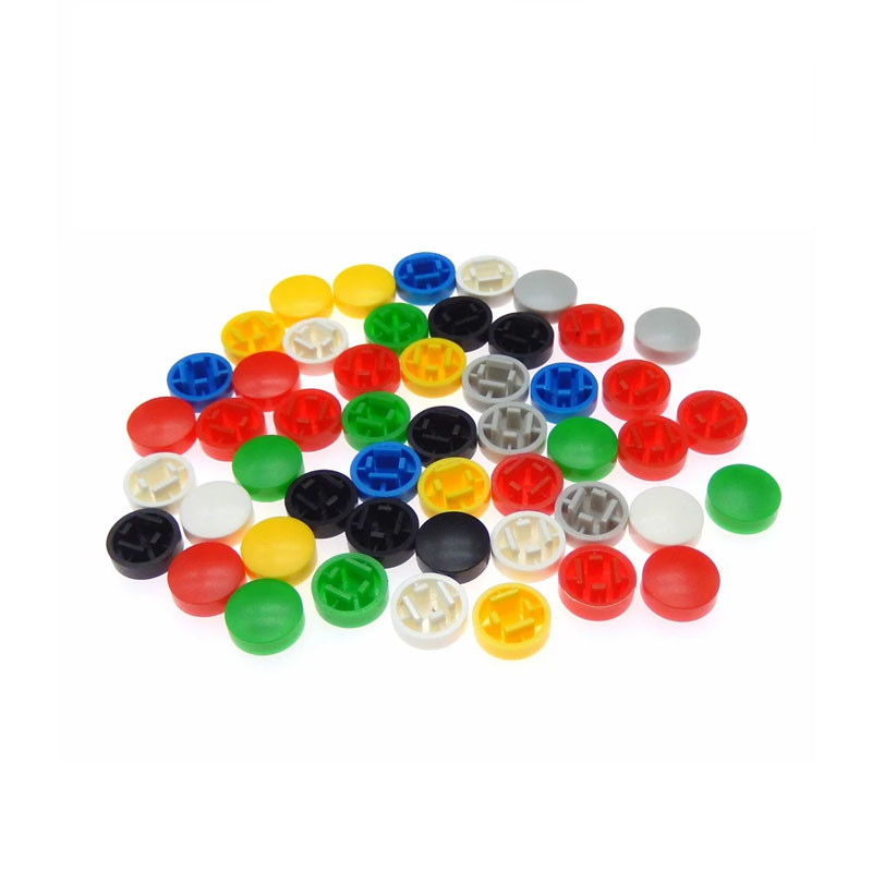 Колпачок для тактовой кнопки 12мм, 100шт круглый, фото 1
