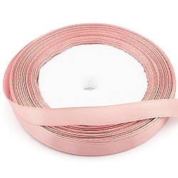 Стрічка атласна 0,7 см +-23 м 1 шт. Рожева пудра світла
