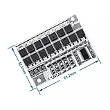 Контролер BMS 5S 50 А з балансуванням для LiFePO4 18V, фото 4