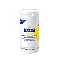 Бациллол серветки, Bacillol Tissues (BODE Chemie GmbH, Germany), серветки в тубусі (100 шт)