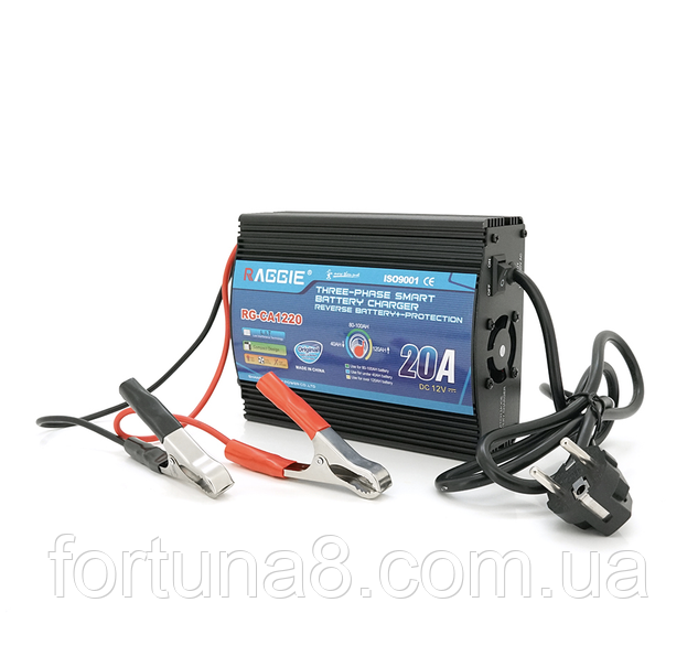Зарядний пристрій RAGGIE RG-CA1220A для акумулятора 12V-20A