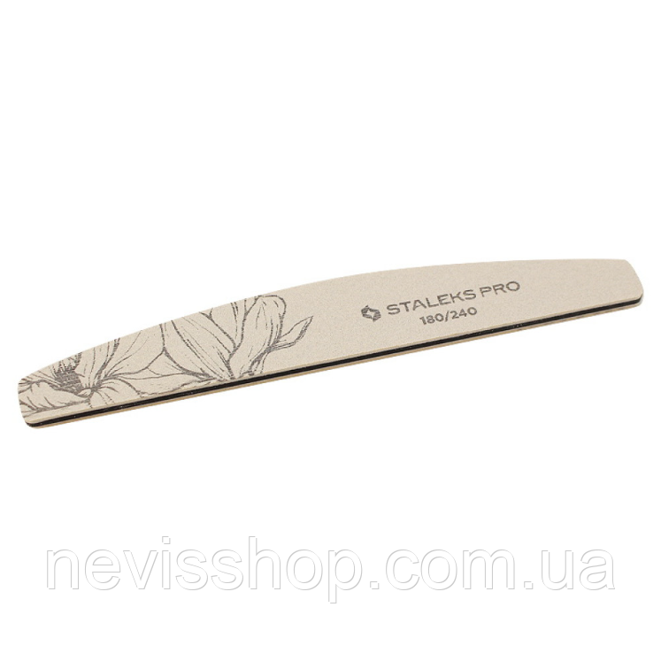 Пилка для нігтів Staleks PRO Expert 40 180/240 півмісяць