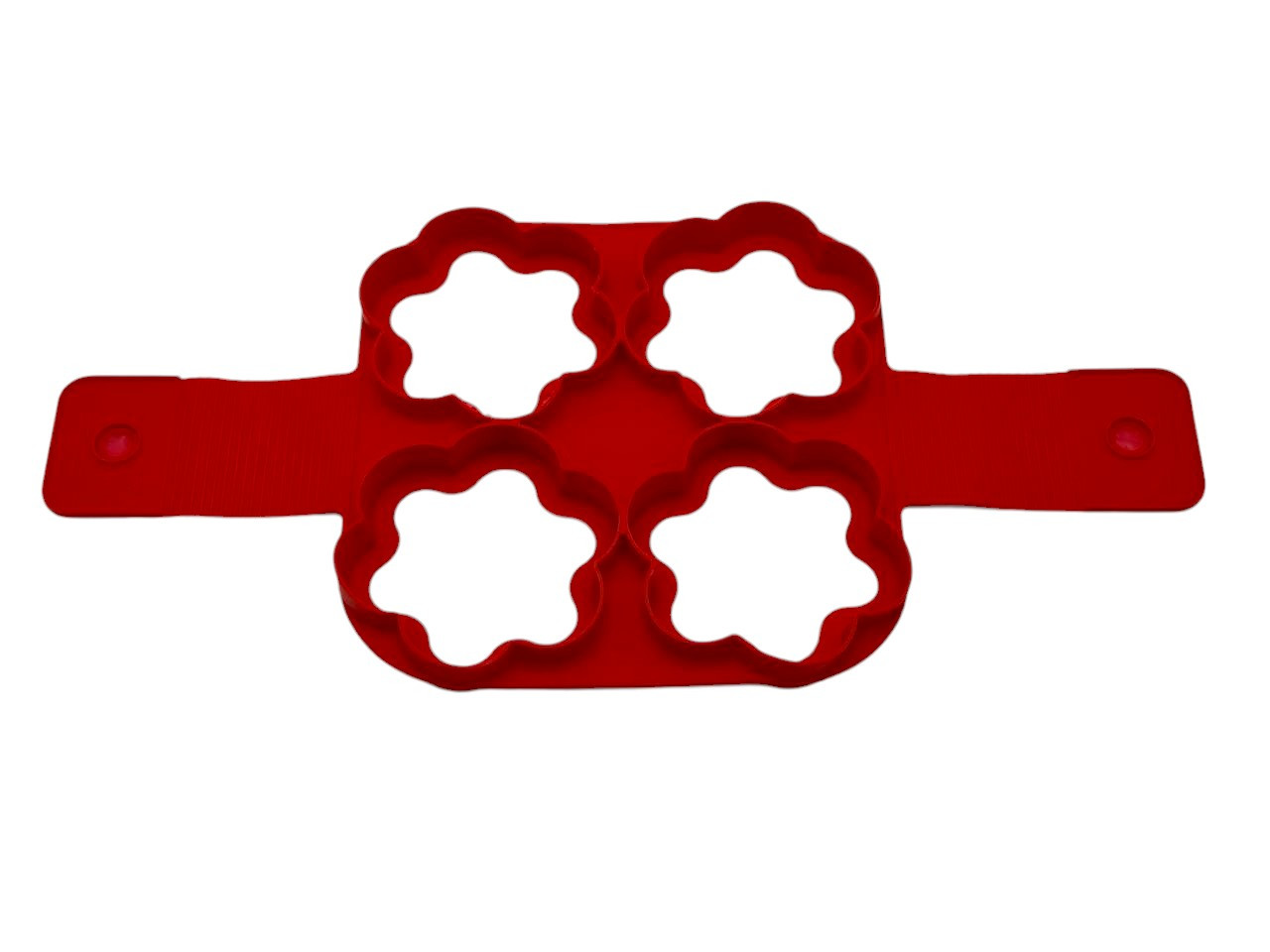 Форма силіконова для оладок Формочка для омлету яєчні та сирників Квітка 4 порції 16*16 cm D 6 cm