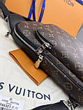 Сумка-слінг Louis Vuitton Avenue NM Monogram коричнева якість преміум, фото 6