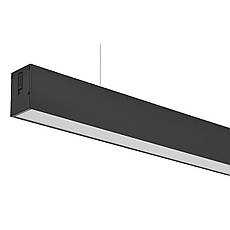 Підвісний лінійний LED світильник на тросах 40W з перемикачем 3000-6500К чорний Horoz Electric INNOVA 3CCT, фото 3