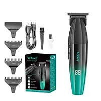 Комбо-набір (машинка+тример+шейвер) VGR and Hots Professional Black&Green (V-003-GN+V-906-GN+HP2012-BK), фото 4