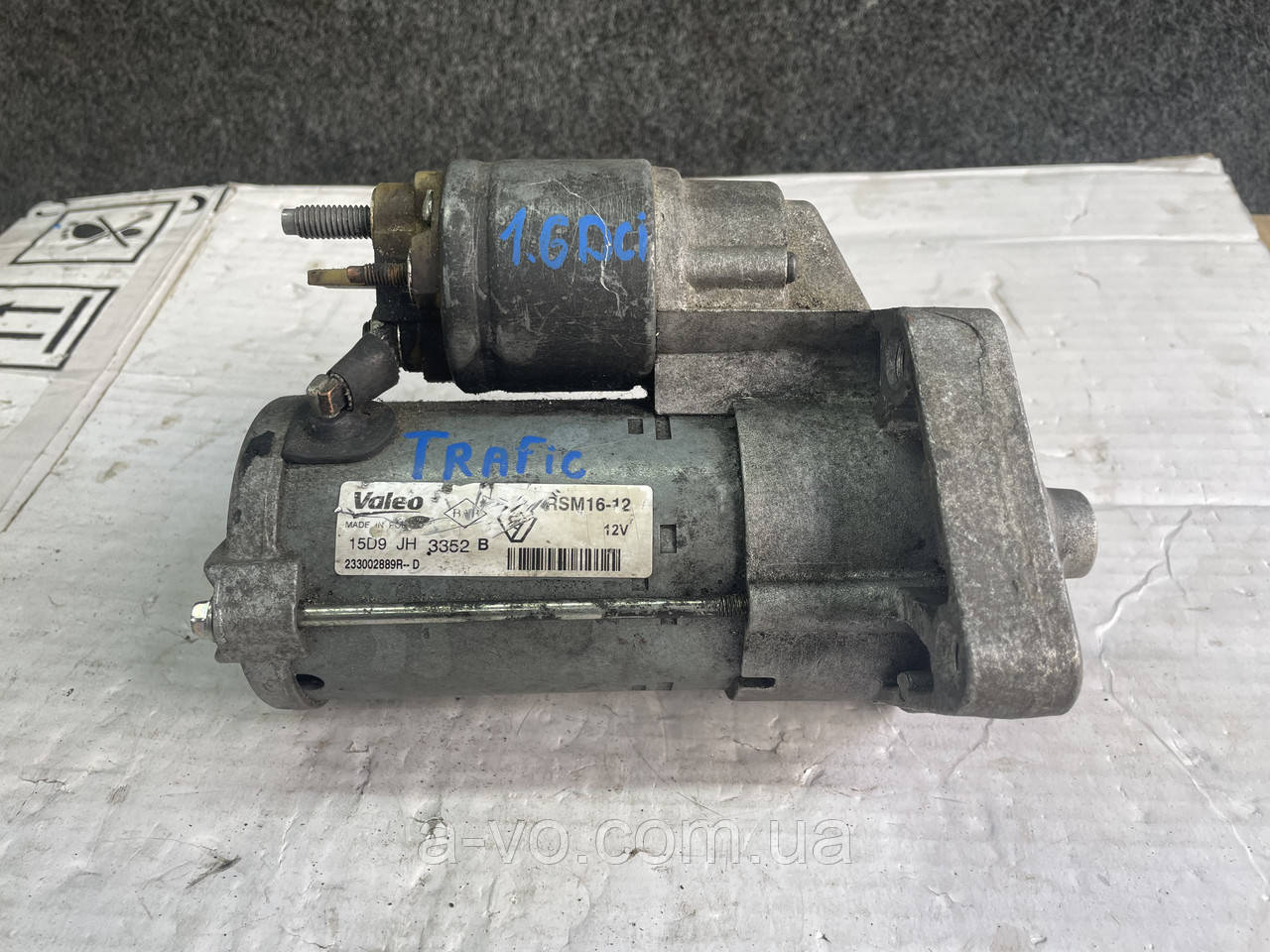 Стартер для Renault Trafic, Opel Vivaro, Nissan NV300, 1.6DCI, 233002889R, RSM16-12, 14зуб, фото 1