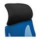 Сіткове офісне крісло з підлоговим сидіння чорне спинка синя сітка Профі Profi Пластик Піастра Richman, фото 10