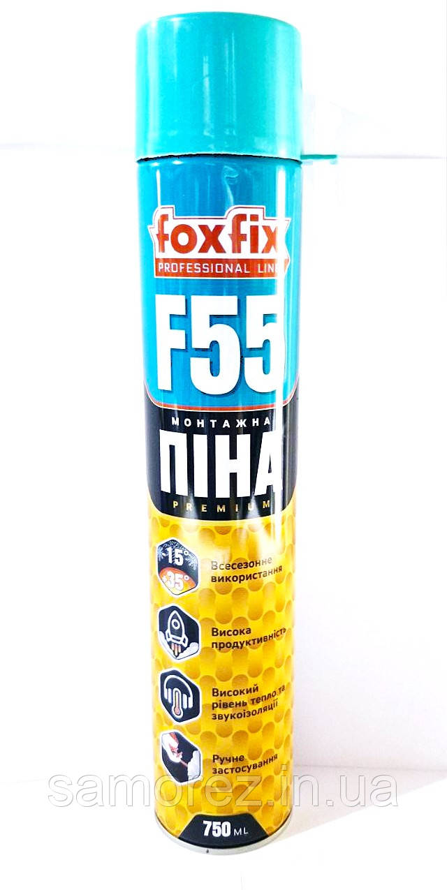 Піна монтажна FOXFIX F55 Ручна (750мл, 700г)