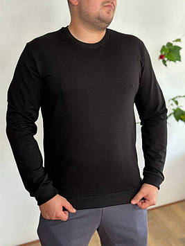 Реглан чоловічий Ice Man 7245 чорний 95% бавовна 5% еластан 4XL(Р)