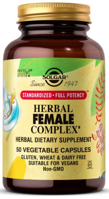 Трав'яний комплекс для жінок Solgar Female Herbal Complex 50 рослинних капсул