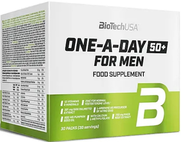 Вітамінно-мінеральний комплекс для чоловіків 50+ One-A-Day 50+ For Men 30 packs