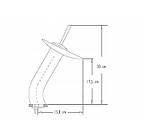 Комплект умивальник скляна раковина + змішувач Veldman Gold, фото 5