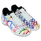 Сороконіжки футбольні SP-Sport Active 2503 розмір 40 White-Multicolor, фото 3