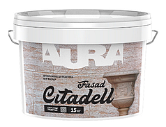 AURA Citadel Fasad, фасадна декоративна штукатурка "травертин", 15кг