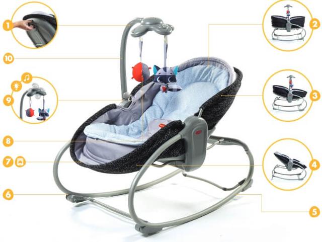 Шезлонг-кресло 3 в 1 Tiny Love Шезлонг-кресло 3 в 1 Tiny Love