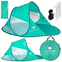Пляжний сапфіровий St-006-м'ятний бірюзовий 120 см х 90 намет що саморозкладається великий садовий туристичний параван з