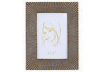 Рамка для фотографії 16х20.5 см для фото 10х15 см, колір - золото з чорним 459-005