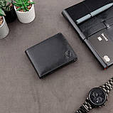 Чоловічий портфель з натуральної шкіри чорний Sm-901gbl маленький чоловічий шкіряний противокрадіжний з Rfid захистом для, фото 5