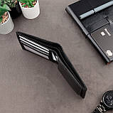 Чоловічий портфель з натуральної шкіри чорний Sm-901gbl маленький чоловічий шкіряний противокрадіжний з Rfid захистом для, фото 6