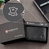 Чоловічий портфель з натуральної шкіри чорний Sm-901gbl маленький чоловічий шкіряний противокрадіжний з Rfid захистом для, фото 10