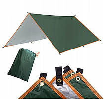 Брезентова накриття бівачне водонепроникне термічне 3x3 сонцезахисний парус