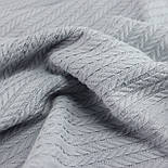 Лоскуток. Бавовняне полотно "Косичка" колір світло-сірий (платина) 230 см No QRG-28, 39*230 см, фото 3