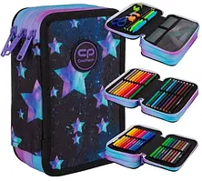 Трьохкомпартментний розкладний пенал Coolpack з обладнанням зірки Stars