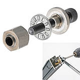 Адаптерів для встановлення нарізних заклепок М3 М4 М5 М6 М8 М10 сталь 6 шт (006553), фото 2