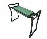 Туристичне стільце без спинки Magma 5908291605322 відтінки зеленого складне садове табуретка молитовник сидіння для саду 3 в 1 +, фото 3