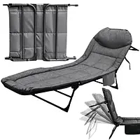 Карпове рибальське ліжко з матрацом подушкою легкий шезлонг переносне поле