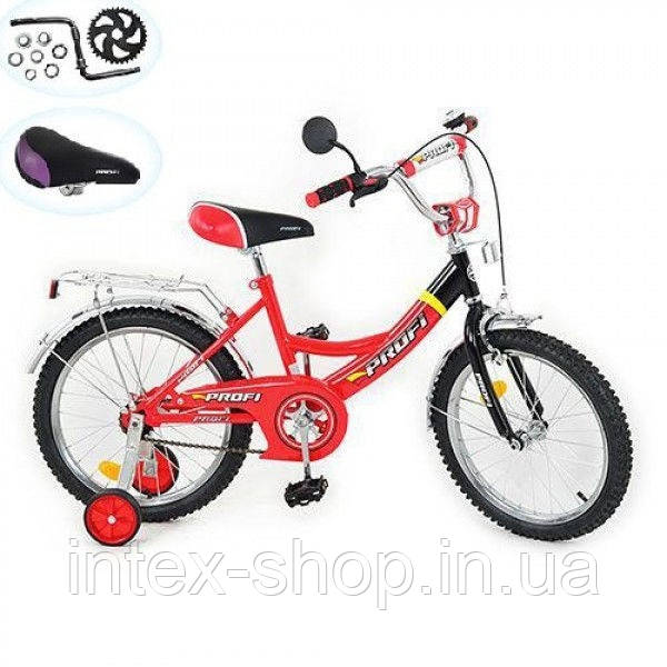 Дитячий двоколісний велосипед 16 дюймів (арт. P 1631) червоний 