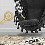 Стілець "бразильський" Activeplus 120 см 150 кг гойдалка великий гамак крісло Boho, фото 6