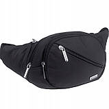 Кохманський бічний сумка Kn07 чорний чоловічий шкіряний пояс особиста сумка на плече чорний великий, фото 3