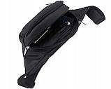 Кохманський бічний сумка Kn07 чорний чоловічий шкіряний пояс особиста сумка на плече чорний великий, фото 4