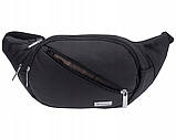 Кохманський бічний сумка Kn07 чорний чоловічий шкіряний пояс особиста сумка на плече чорний великий, фото 5
