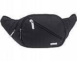 Кохманський бічний сумка Kn07 чорний чоловічий шкіряний пояс особиста сумка на плече чорний великий, фото 9