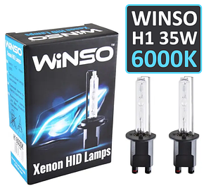 Комплект автомобільних ксенонових ламп WINSO H1 35W 6000K 2 шт