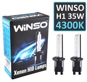 Комплект автомобільних ксенонових ламп WINSO H1 35W 4300K  2шт