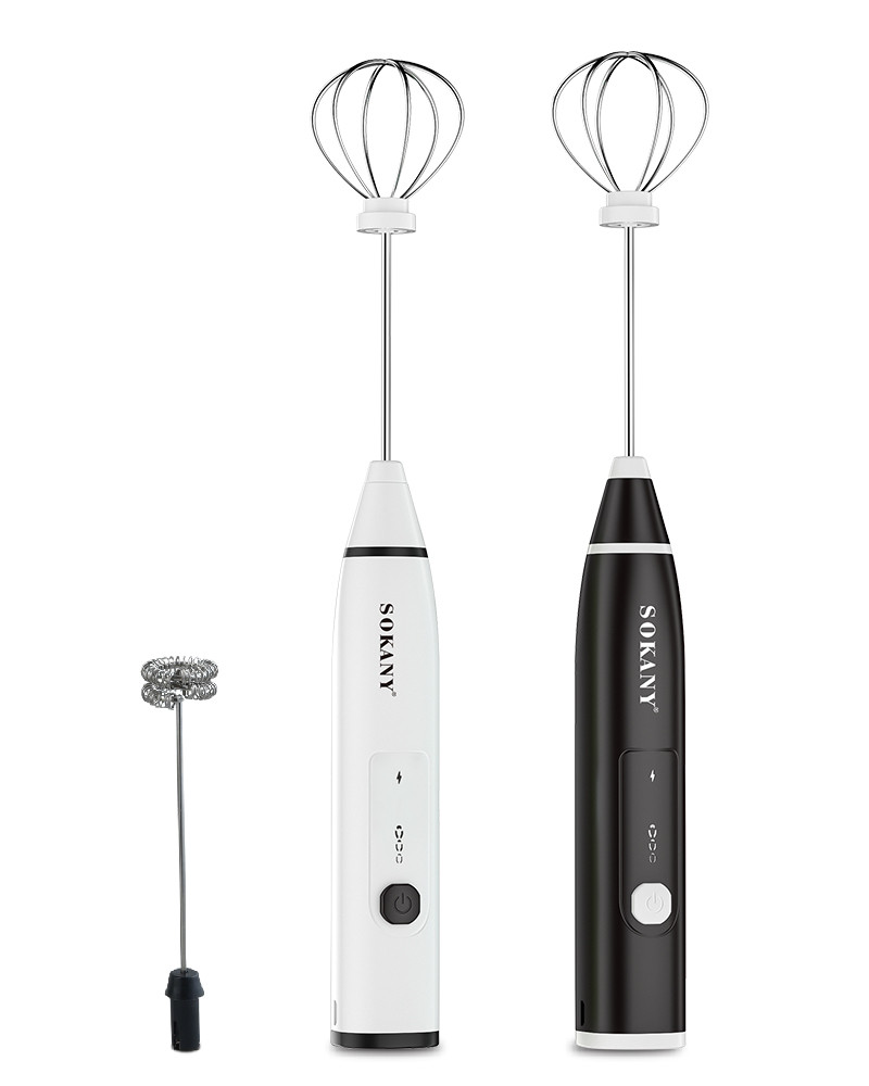 Міксер ручний "Капучинатор" Sokany SK-1772 спінювач молока з 2 насадками для збивання, 20 Вт