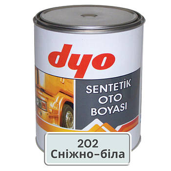 202 Сніжно-біла алкідна автофарба Dyo 1 кг (без затверджувача)