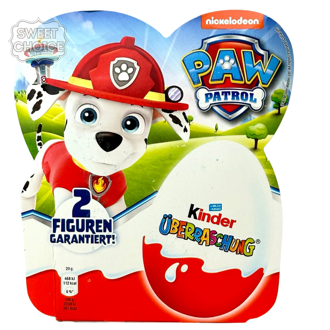 Набор киндер сюрпризов Щенячий Патруль Kinder Paw Patrol 4*20 г (Маршал ...
