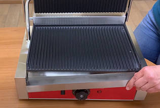 Контактний гриль GoodFood ECG11 Panini RED, фото 5