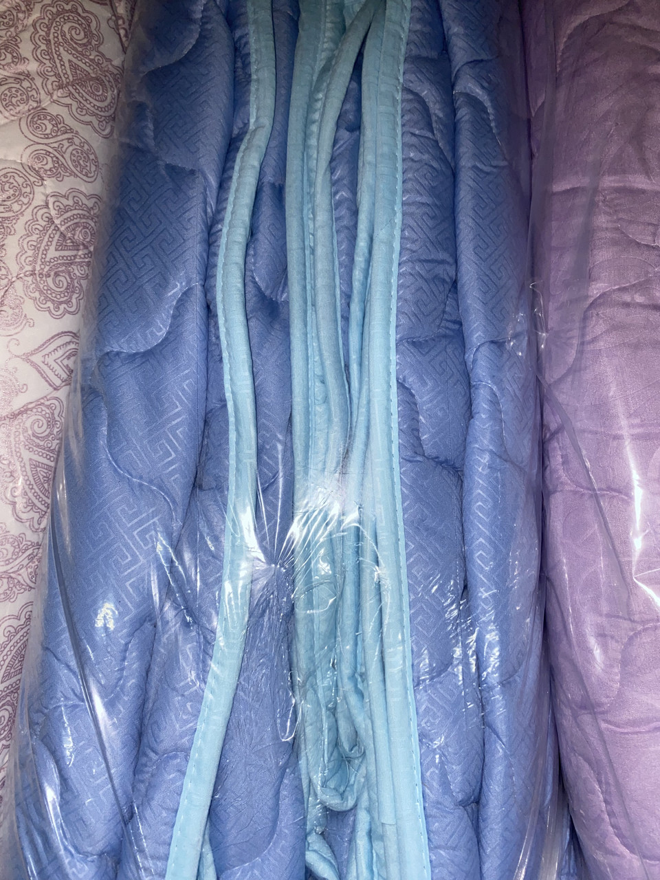 Ковдра двоспального розміру 4 сезони зима-літо 175х210 ОДА стьобана на кнопках 3 в 1,, фото 1