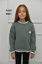 Светр дитячий альпака, на дівчинку Смужка  р 110-150