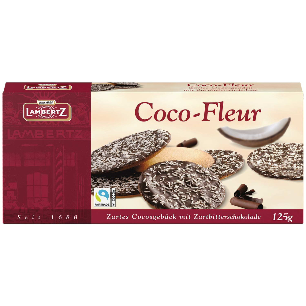 Печиво Lambertz Coco-Fleur 125g, фото 1
