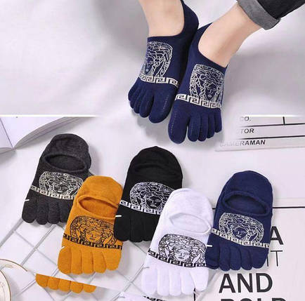 Набір короткі чоловічі шкарпетки з пальцями Vеrsасе (39-42) сліди 5 пар, фото 1