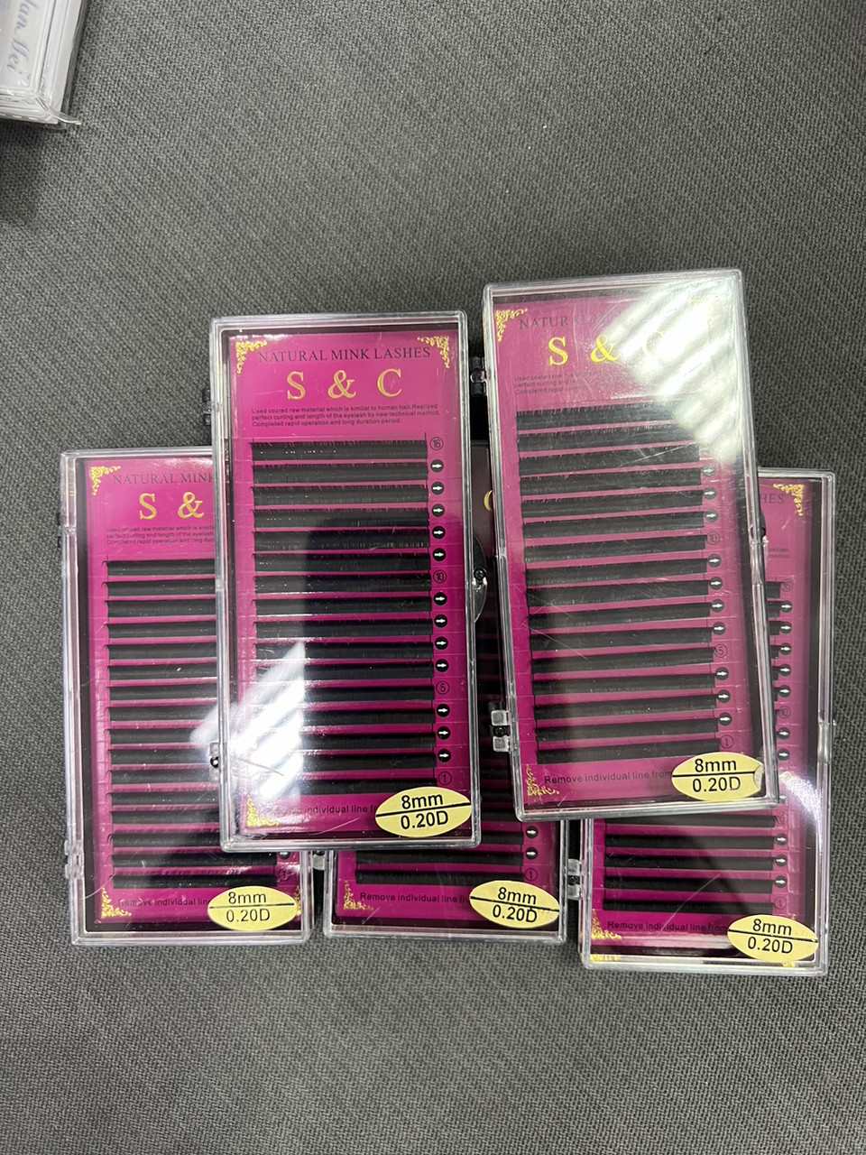 Вії чорні S&C (5 пачок)